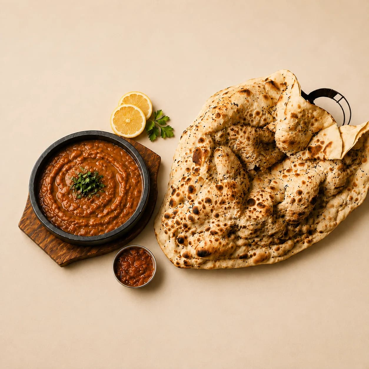 Foul medames with fresh bread
